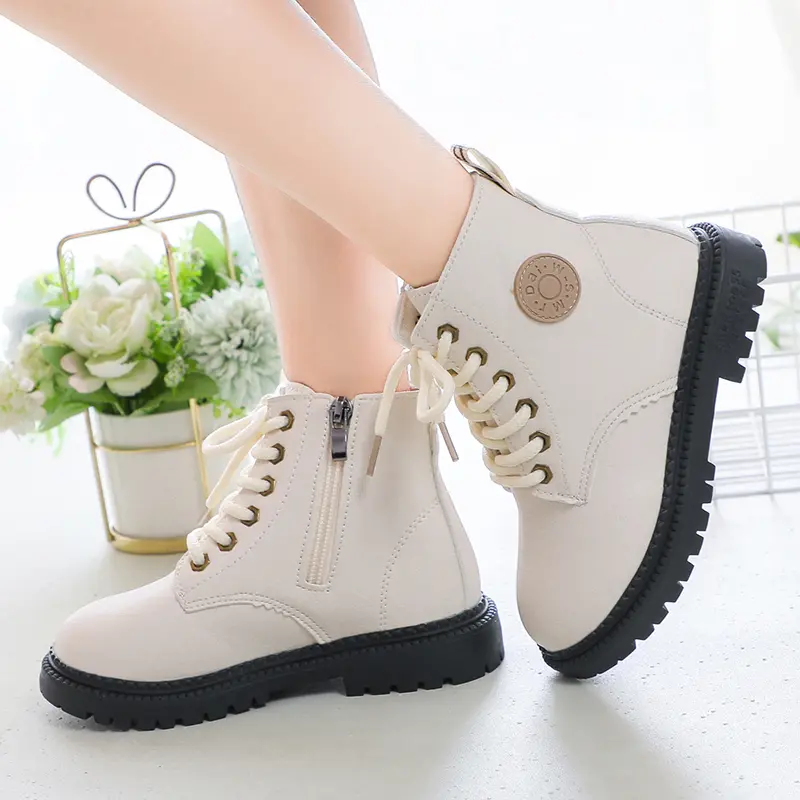 Children's Boots For Boys Girls Fashion Kids Ankle Snow Boots Rubber Outsole Autumn Winter Warm Classic For Toddlers Big Kids