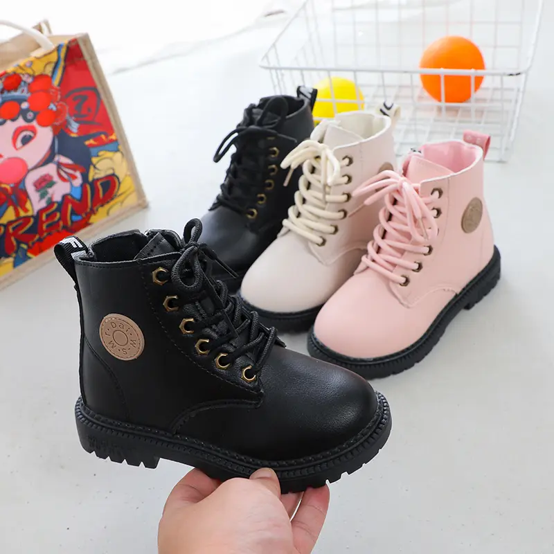 Children's Boots For Boys Girls Fashion Kids Ankle Snow Boots Rubber Outsole Autumn Winter Warm Classic For Toddlers Big Kids