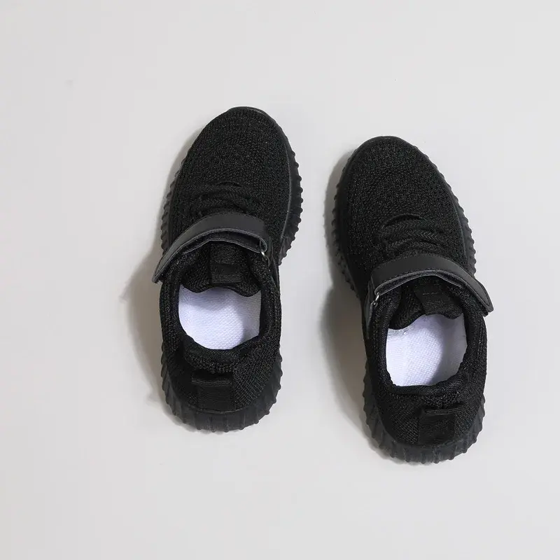 Boys Shoes 2023 Four Seasons Versatile Solid Color Children's Breathable Double Mesh Sports Shoes Girls Soft Sole Sneakers New