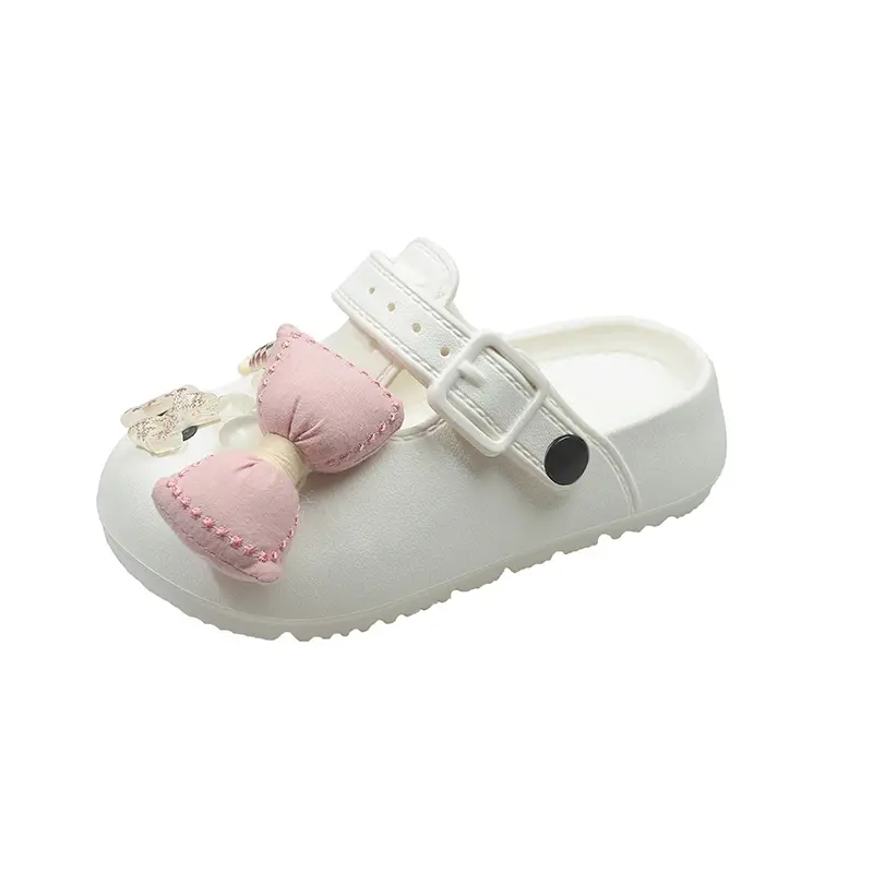2025 Children Casual Slippers for Girls Summer New Fashion Korean Style Soft Bottom Anti-slippery Versatile Cut-outs Beach Shoes