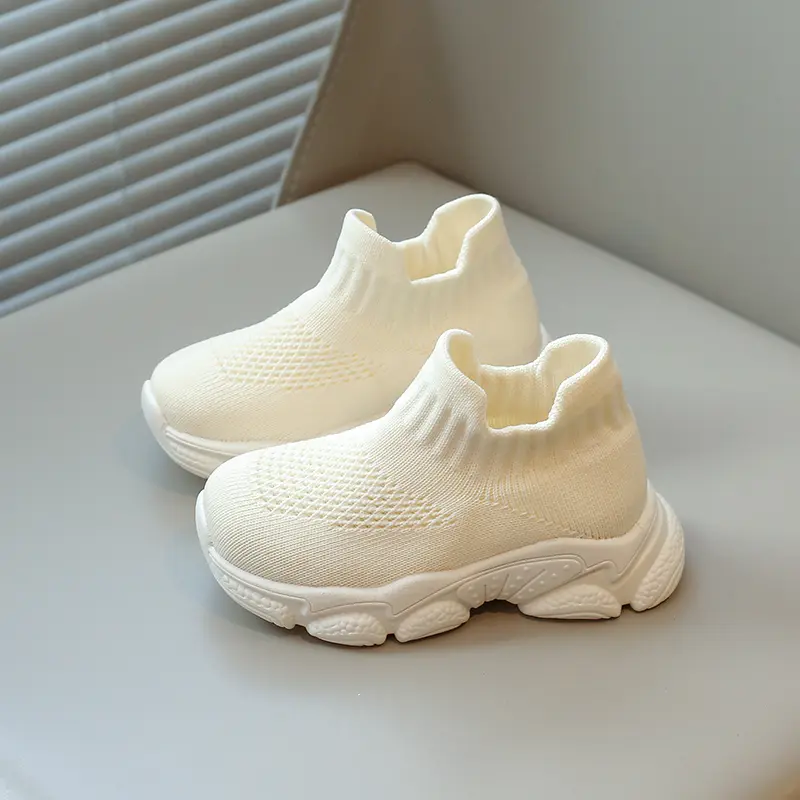 Kids Casual Shoes Children Sock Sneakers Stretch Fabric Slip-on Boys Girls Socks Shoes Breathable Autumn 2024 New Fashion 21-30