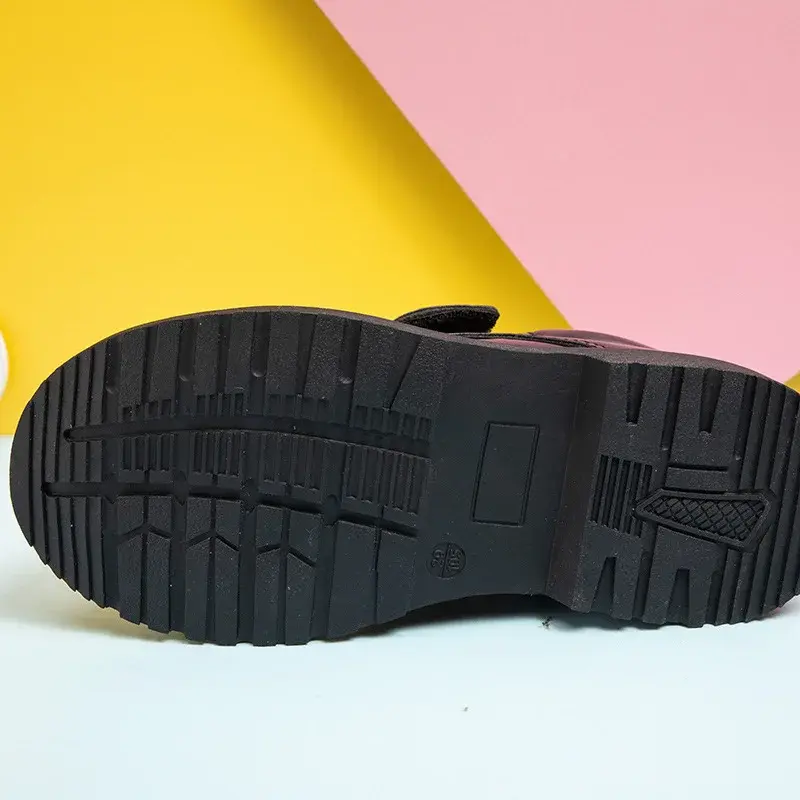 Boys Leather Shoes Spring Autumn Fashion Kids Soft Sole Shoes School Student Performance Flats Big Children's Shoes Black Formal