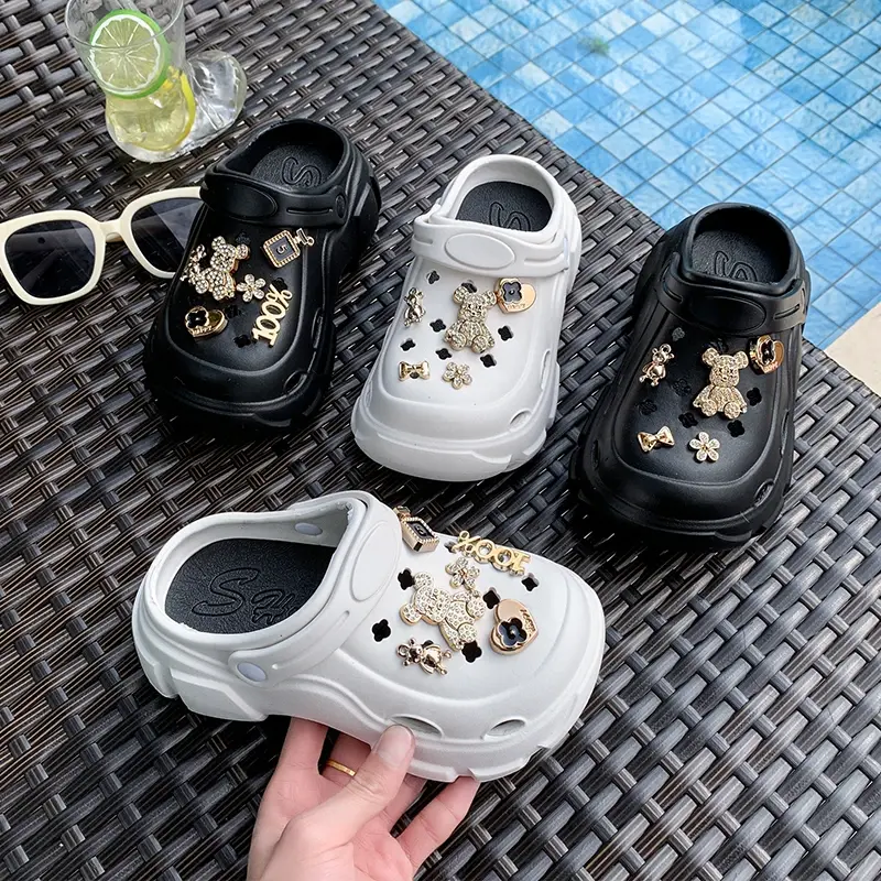 2025 Children Casual Slippers for Girls Summer New Fashion Korean Style Soft Sole Anti-slippery Versatile Chic Trendy Beach Shoe
