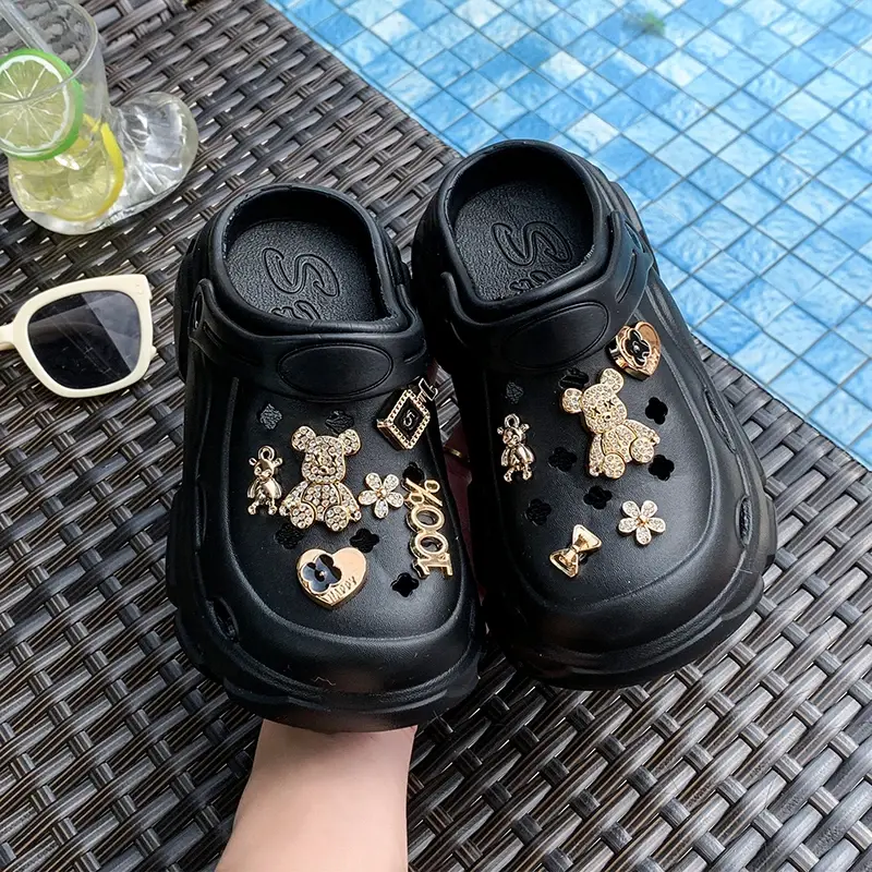 2025 Children Casual Slippers for Girls Summer New Fashion Korean Style Soft Sole Anti-slippery Versatile Chic Trendy Beach Shoe