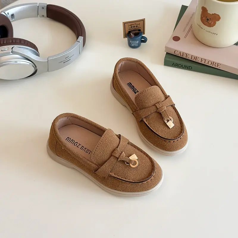 Children Leather Shoes for Boys 2025 Spring Autumn New Fashion British Style Soft Sole Anti-slippery Versatile Performance Shoes
