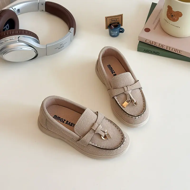 Children Leather Shoes for Boys 2025 Spring Autumn New Fashion British Style Soft Sole Anti-slippery Versatile Performance Shoes