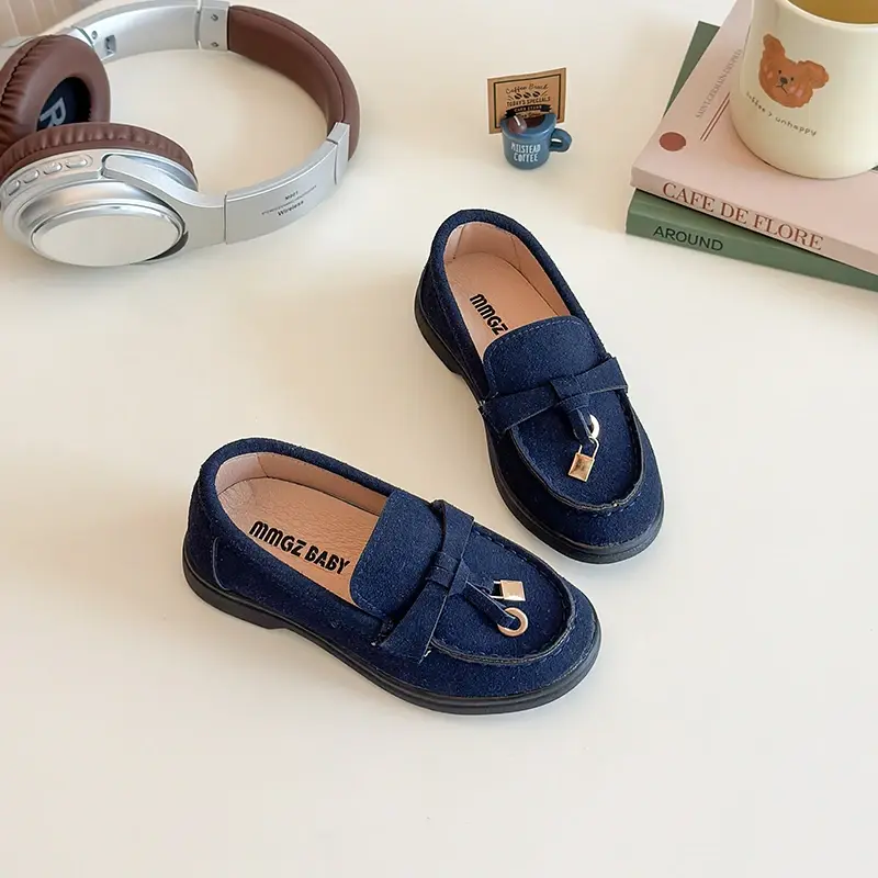 Children Leather Shoes for Boys 2025 Spring Autumn New Fashion British Style Soft Sole Anti-slippery Versatile Performance Shoes