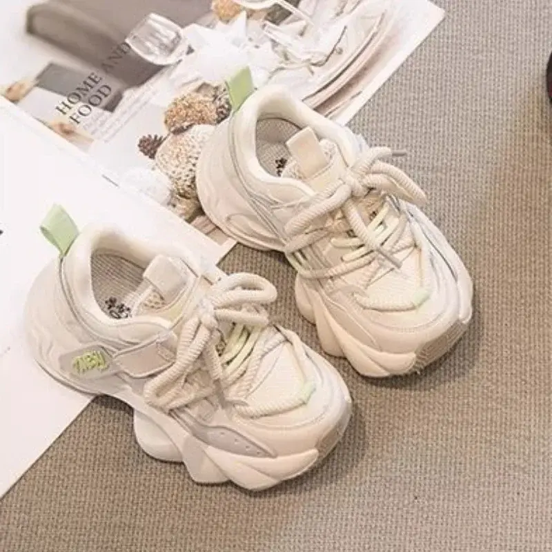2024 Children Sneakers for Girls Autumn New Fashion Korean Style Soft Comfortable Casual Versatile Keep Warm Cotton Chic Shoes
