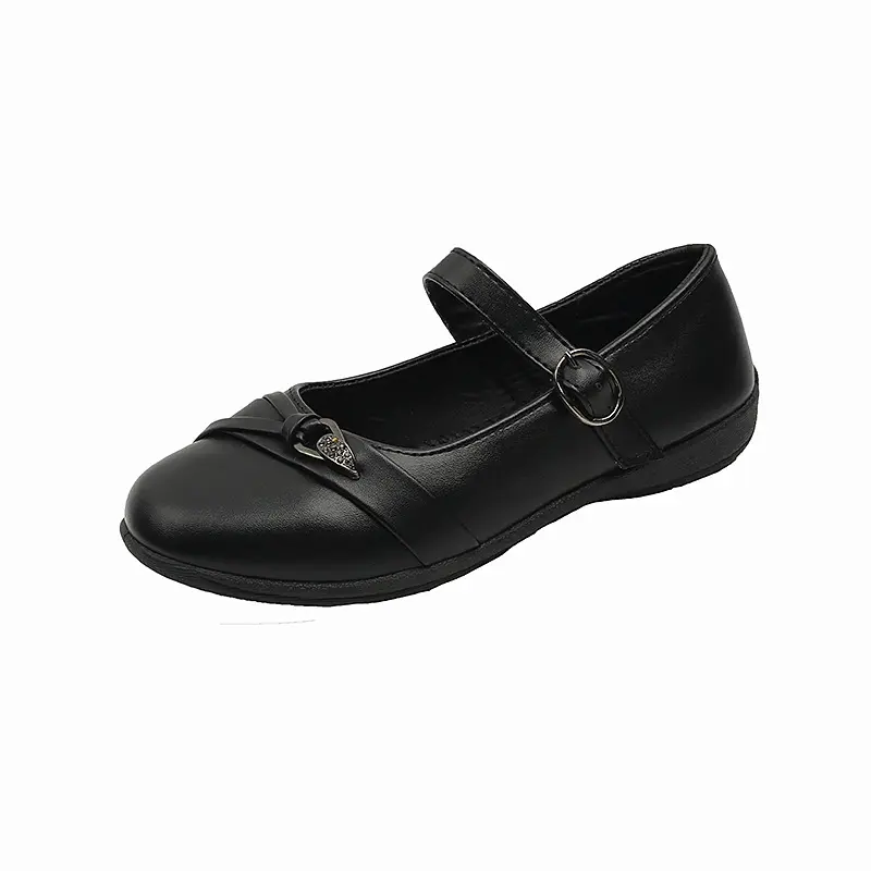 Little Girl Leather Shoes Children School Uniform Formal Shoes Black Versatile Kids Spring Autumn Performance Flat Shoes Fashion