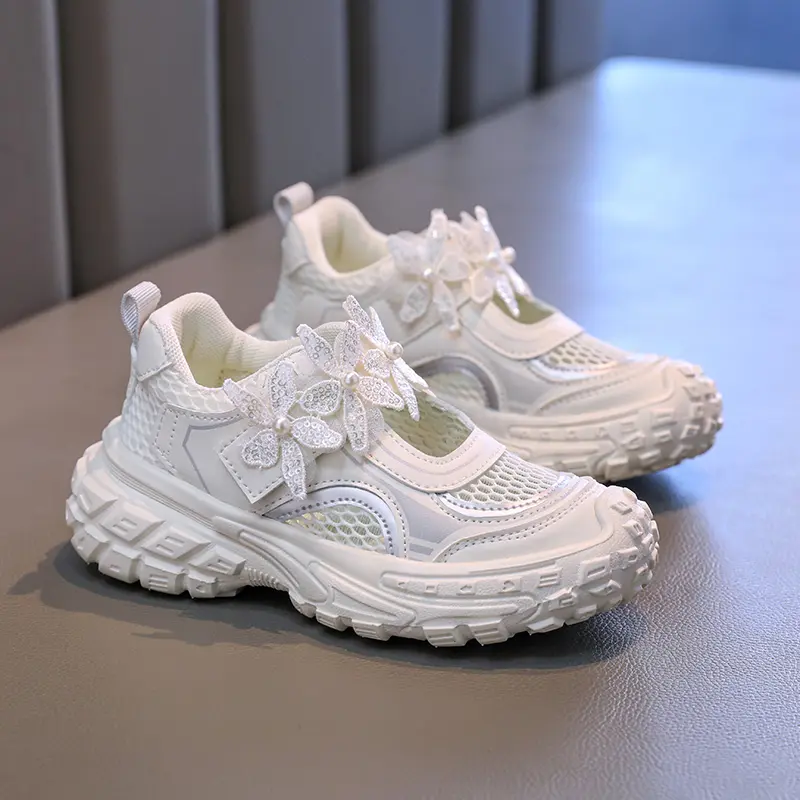 Summer 2025 Girl Sandals Trend New Children's Sports Sandals Mesh Fashion Kids Causal School Running Shoes Breathable Classic