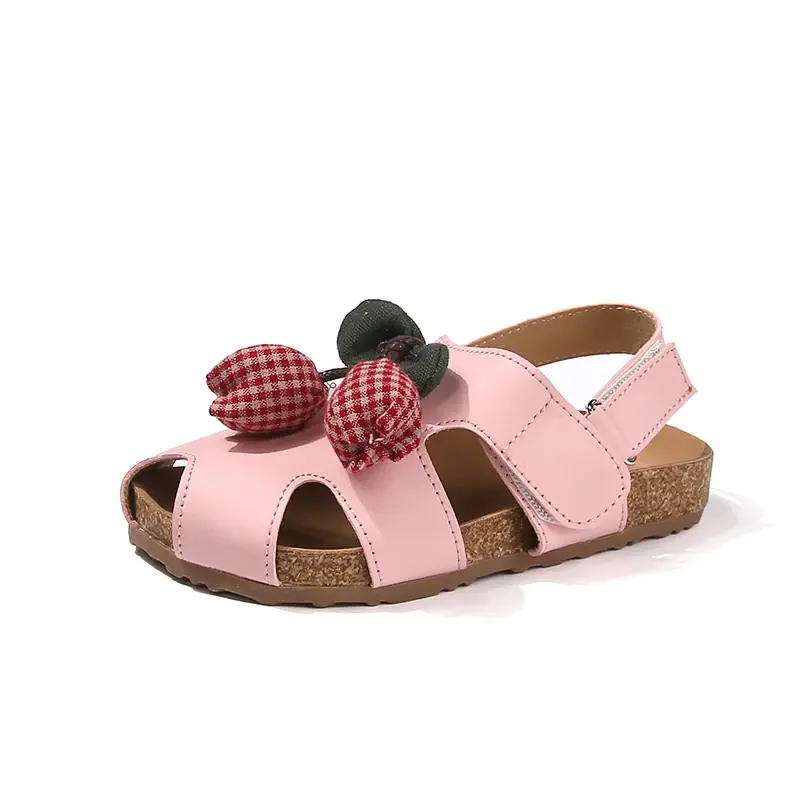 2025 Children Sandals for Girls Summer New Fashion Korean Style Soft Bottom Anti-slippery Versatile Cut-outs Princess Beach Shoe