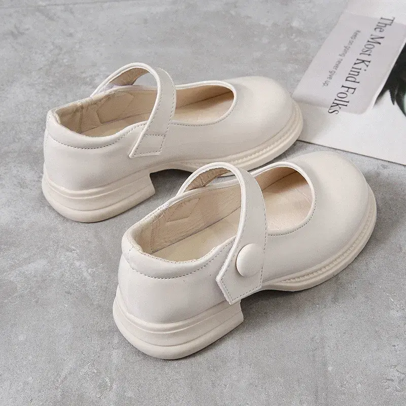 Girls Princess Shoes Glossy 2024 Fashion Soft Sole Kids Leather Flats Korean Style Children Flats Shoes Black Performance Shoes