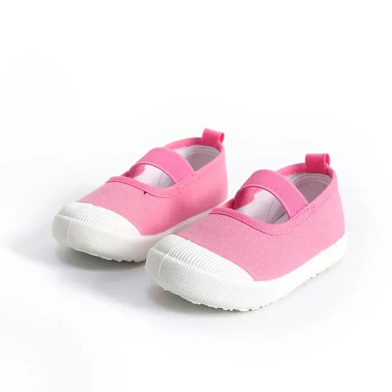 2025 New Spring Autumn Baby Girl Shoes Kids Canvas Shoes Children Casual Sneakers Candy Color Flowers For Girls Floral Prints