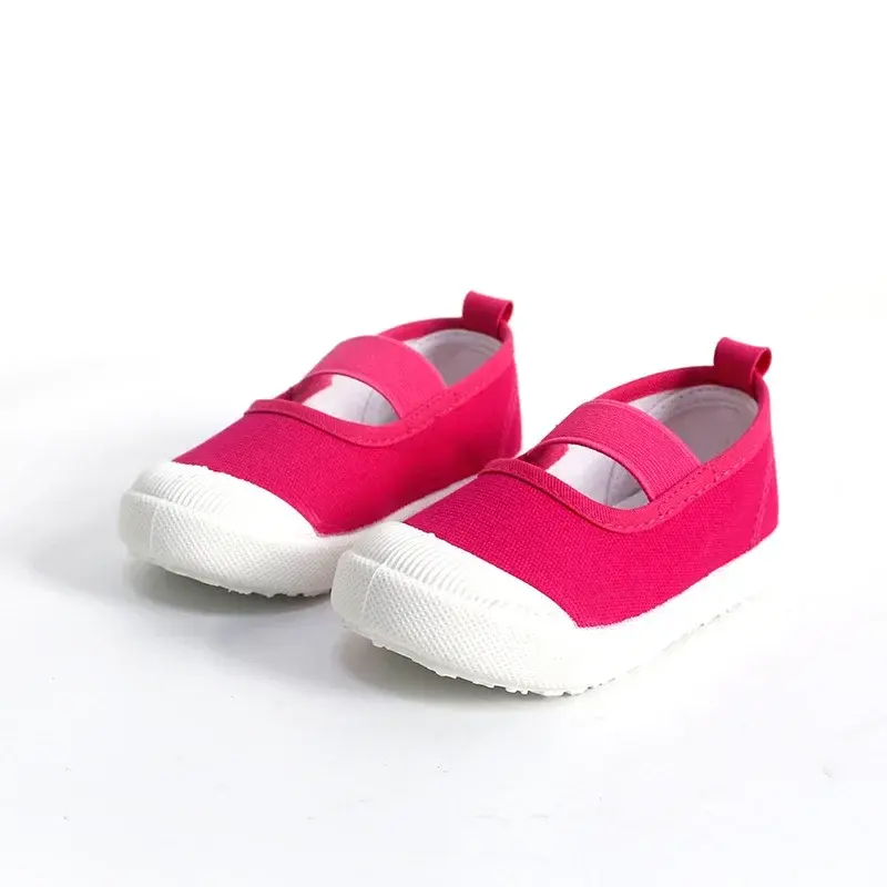 2025 New Spring Autumn Baby Girl Shoes Kids Canvas Shoes Children Casual Sneakers Candy Color Flowers For Girls Floral Prints