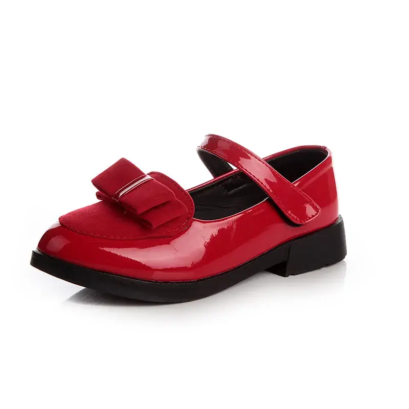 Girls Flats Children Princess Shoes With Bow-knot Sweet Kids Mary Janes Elegant Classic British Style Fashion 2024 Autumn 27-38