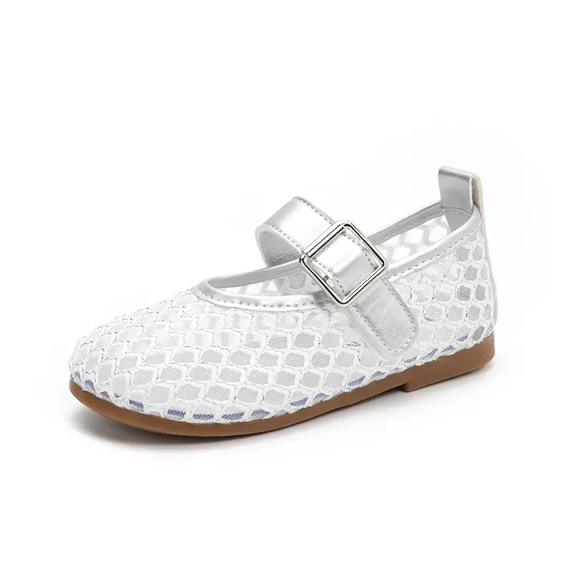 2025 New Children's Flats Summer Breathable Princess Shoes for Girls Simple Fashion Kids Causal Shoes Soft Soled Trend Versatile