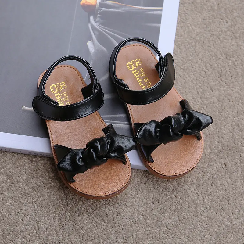 Girls Sandals Fashion Princess Classic Baby Girl Kids Summer Sandals Children Sweet Summer Shoes Soft 21-30 Hot Sale Bow-knot