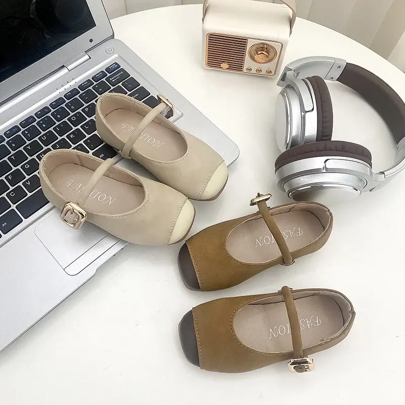 2025 Children Casual Shoes for Girls Spring New Fashion Korean Style Soft Bottom Anti-slippery Versatile Chic Wedding Dress Shoe