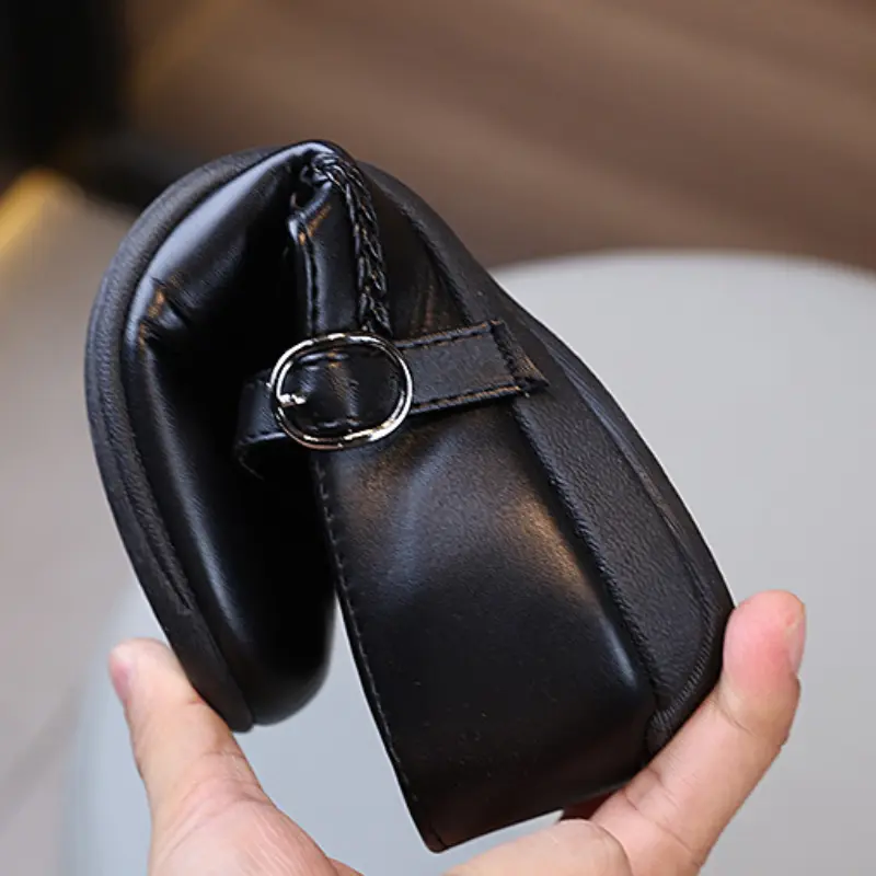 British Style Kids Leather Shoe Black School Shoes for Girls 2024 New Uniform Versatile Children Princess Shoes Fashion Non-slip