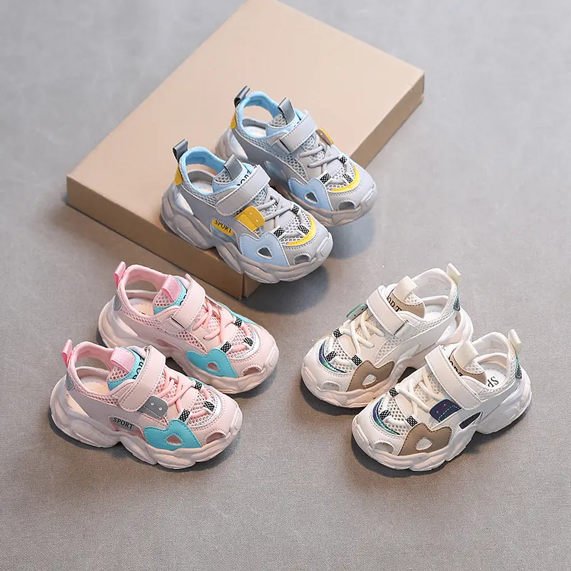 Kids Sports Sandals Fashion Classic 2025 Summer Boys Girls Beach Shoes Cut-outs Air Mesh Breathable Hollow Casual Fashion Sandal