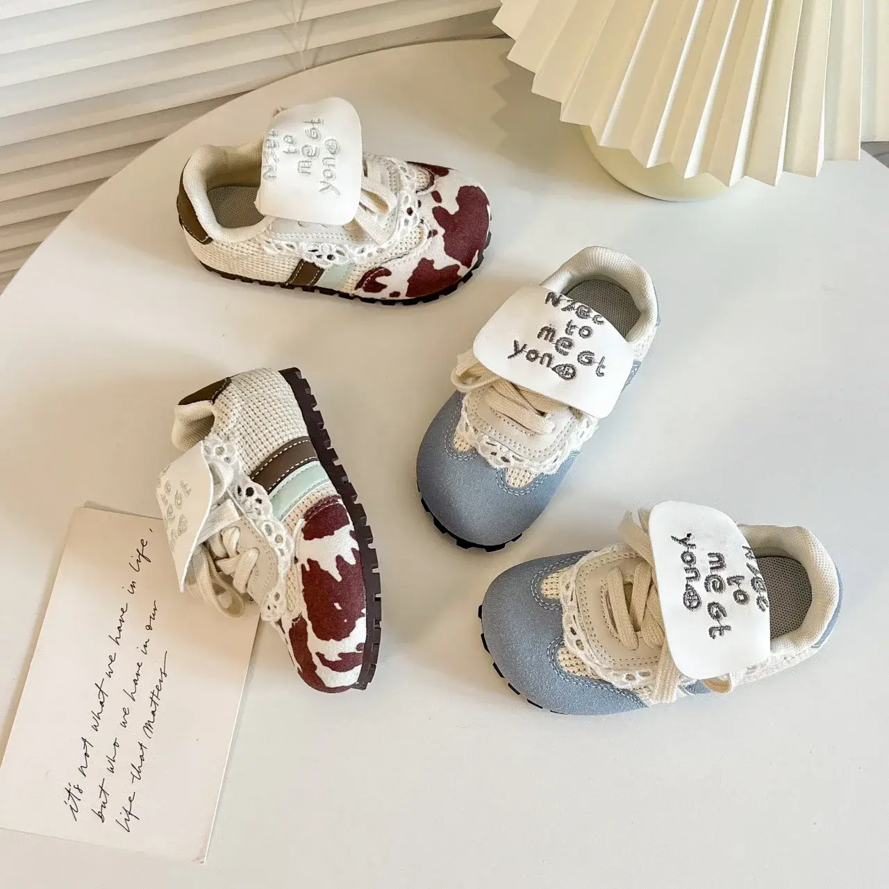 Kids Sports Shoes Round Toes Candy Color 2025 Spring Autumn Girls Casual Shoes Non-slip Soft Sole Children Flats Mesh Breathable