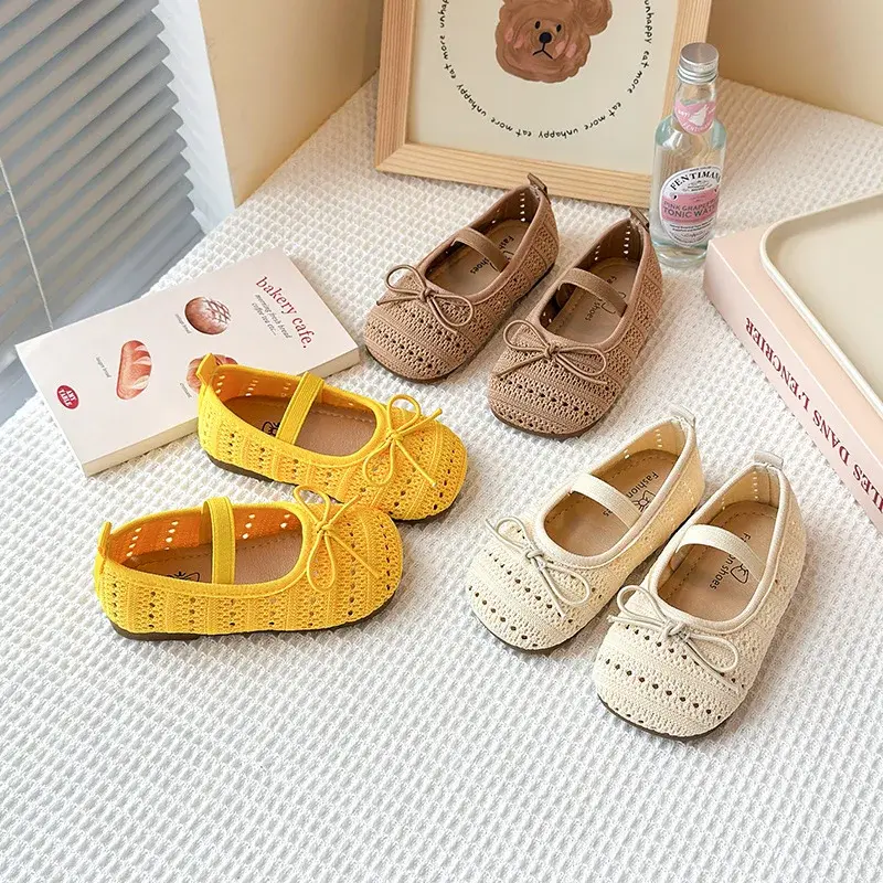 2025 Children Casual Sandals for Girl Summer New Fashion Korean Style Soft Sole Non-slip Versatile Cut-outs Princess Beach Shoes