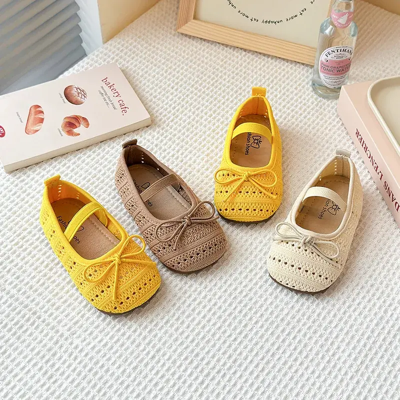 2025 Children Casual Sandals for Girl Summer New Fashion Korean Style Soft Sole Non-slip Versatile Cut-outs Princess Beach Shoes