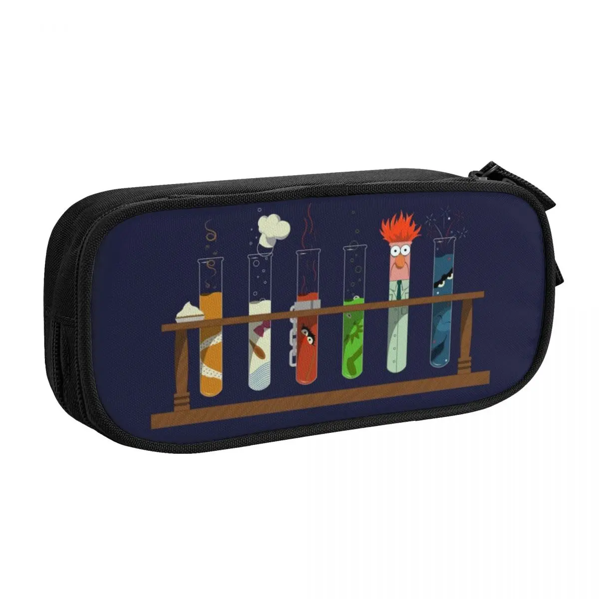 Custom Muppet Science School Pencil Cases Girl Boy Large Capacity Chemistry Elements Pencil Pouch Students Stationery