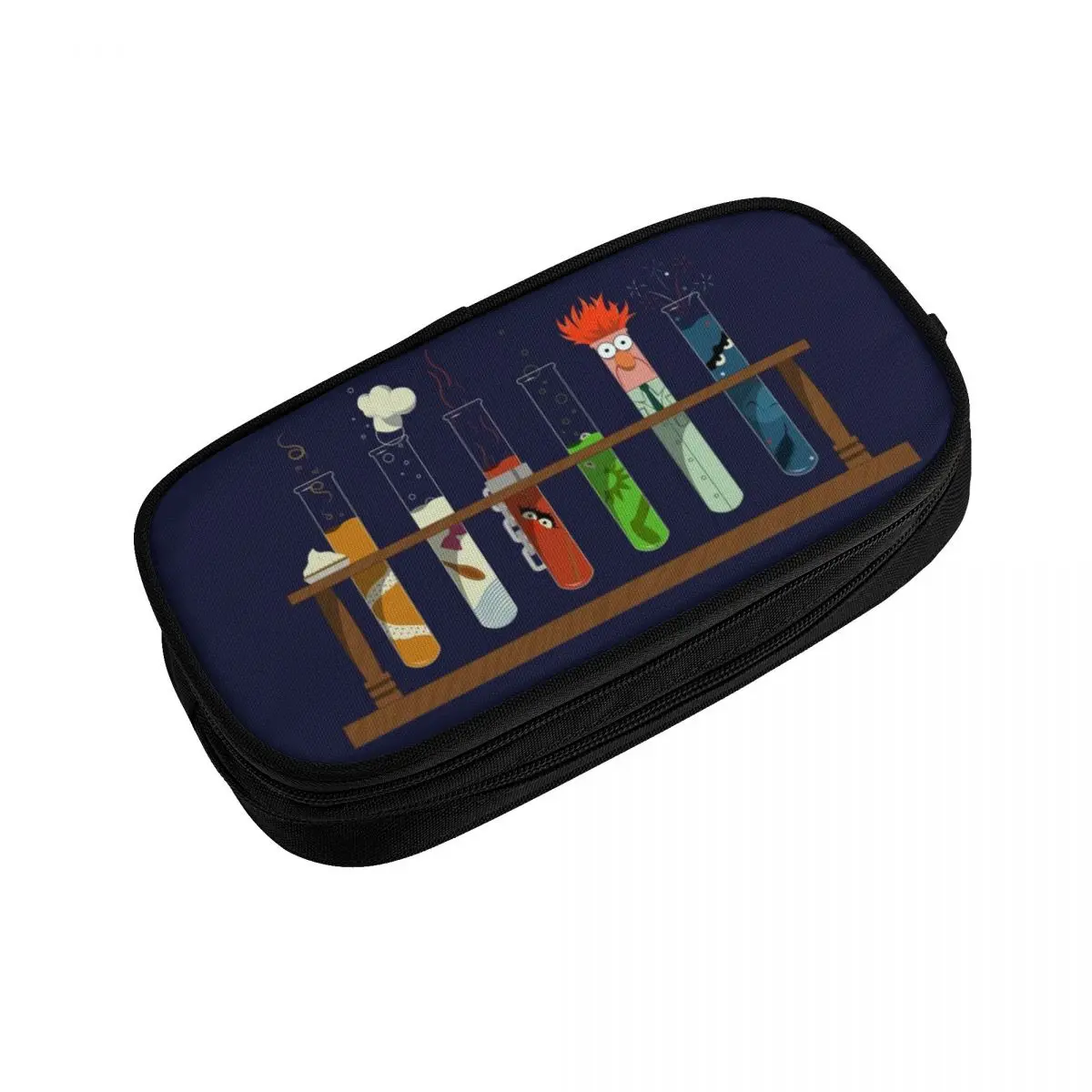 Custom Muppet Science School Pencil Cases Girl Boy Large Capacity Chemistry Elements Pencil Pouch Students Stationery