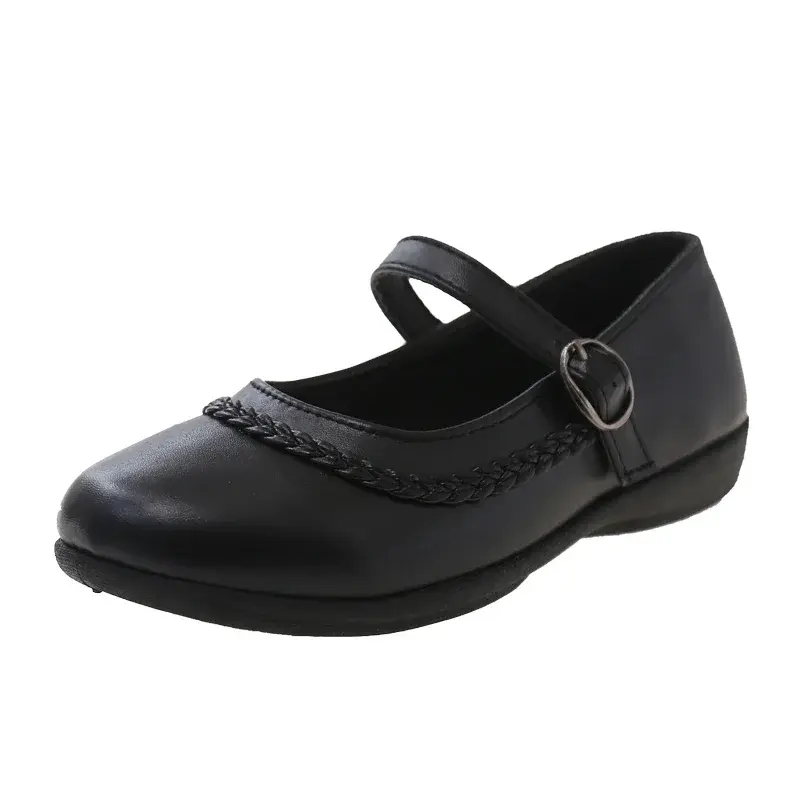 2024 Children Leather Shoes for Girls Spring New Fashion Korean Style Soft Bottom Anti-slippery Versatile Chic Princess Shoes