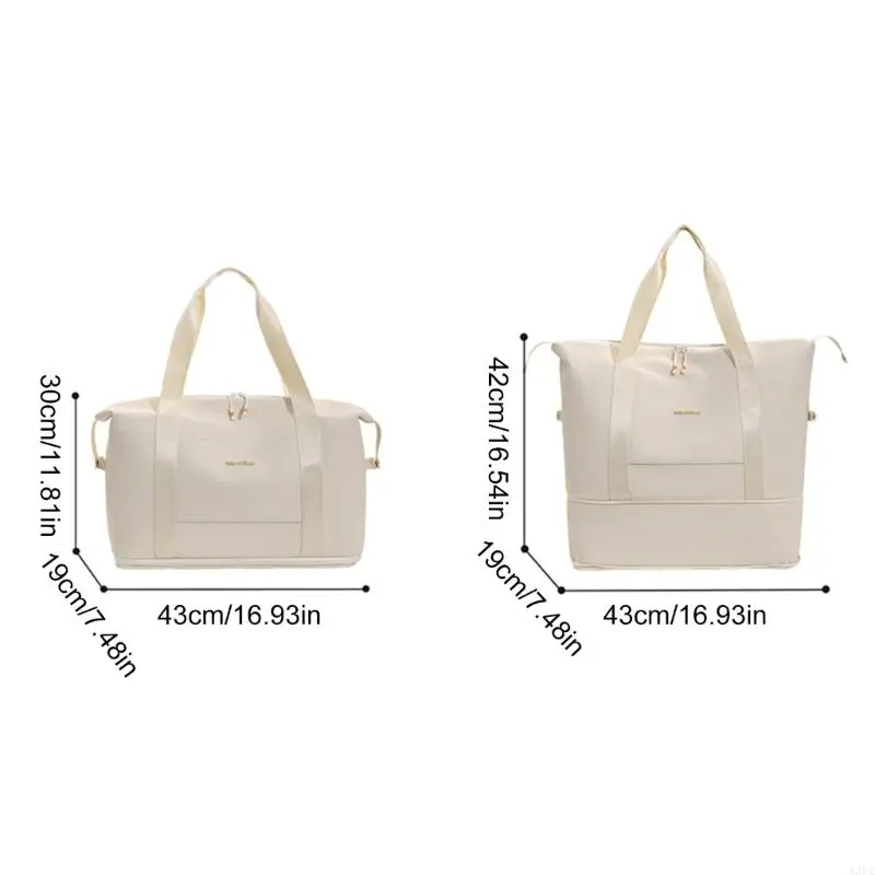 A3PE Fashion Travel Handbag Large Capacity Expandable Portable Storage Bag Hand Luggage Bag for Easy Carrying on Journeys
