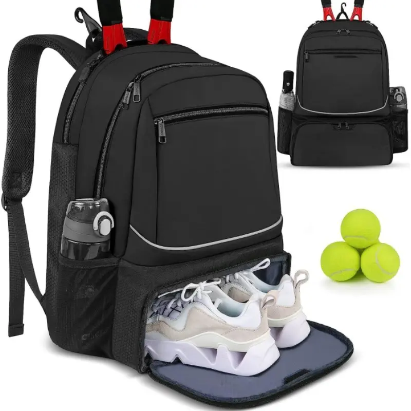 New Fashionable Casual Sports Tennis Bag Tennis Backpack for Men and Women with Insulated Pocket Large Capacity Badminton Bag