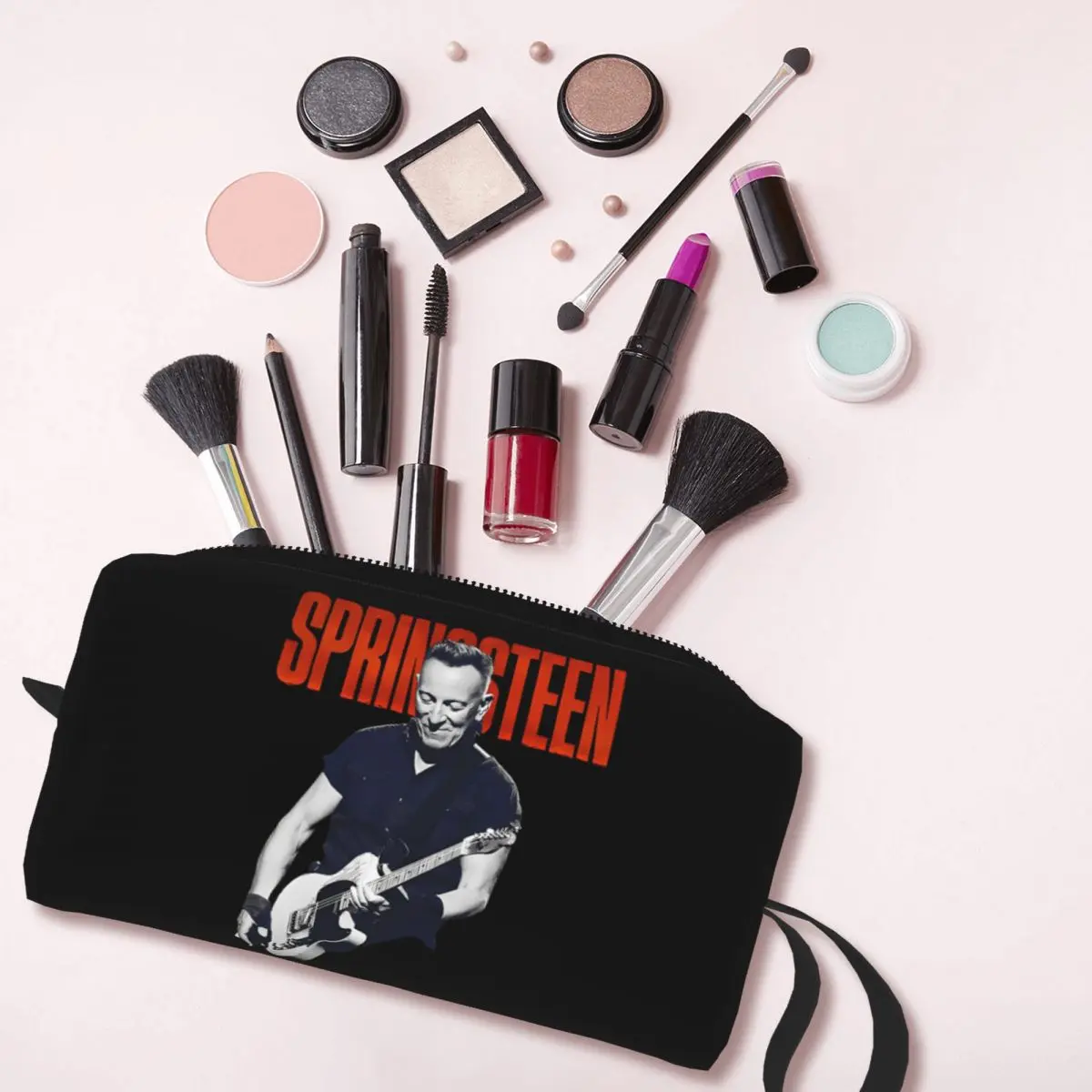 Bruce Springsteen Pencil Case for Boy Girl Gifts Pen Box Pencil Bag Travel Women Cosmetic Bag Organizer Pouch