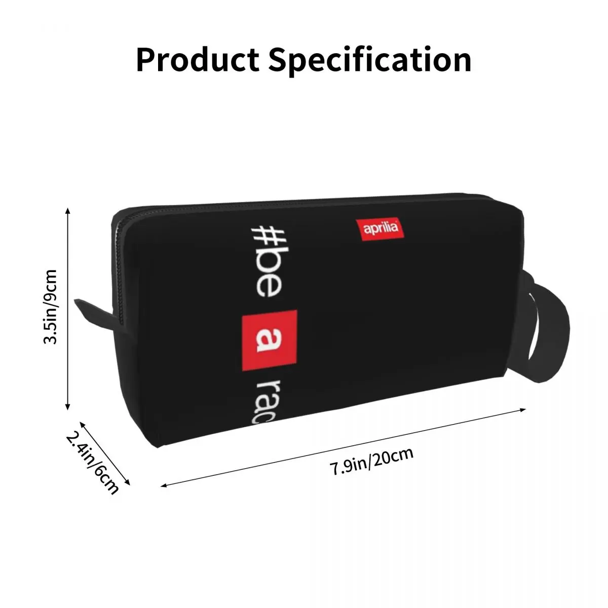 Aprilia Be A Racer Pencil Case for Kids Gifts Pen Box Pencil Bag Stationery Supplies Travel Women Cosmetic Bag Organizer Pouch
