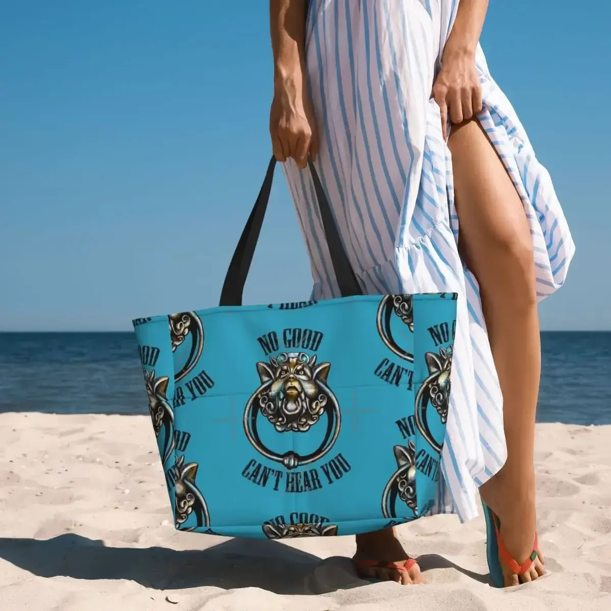No Good Can't Hear You Beach Travel Bag, Tote  Modern Practical  Shoulder  Multi-Style Pattern