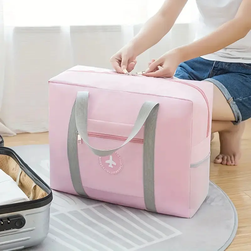 Outdoor Travel Large Capacity Storage Bag Travel Bag Clothing Storage Bag, Portable Folding Luggage Bag Airplane Bag ﻿