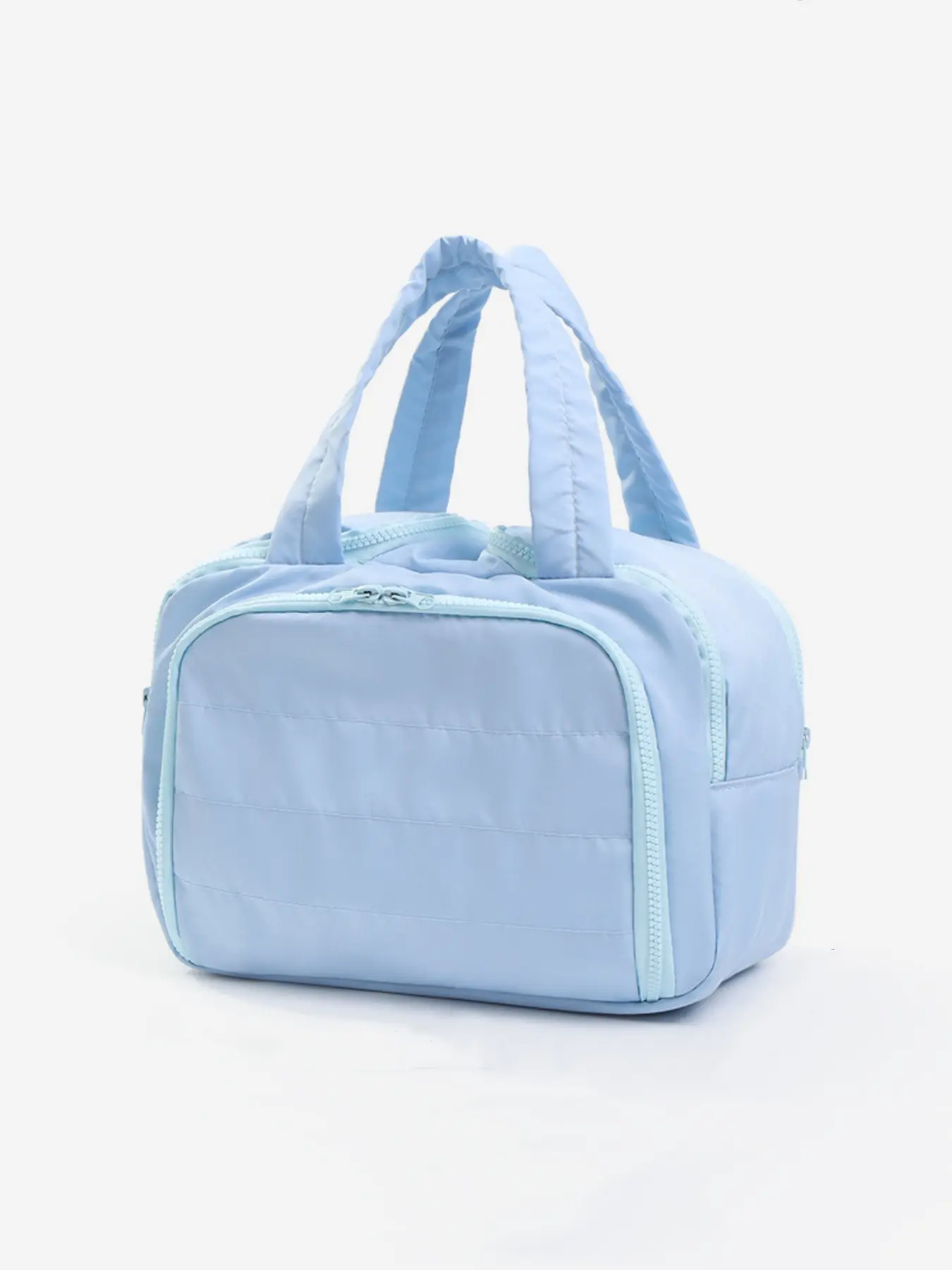1 Piece Multi-Open Quilted Simple and Fashionable Pure Color Satchel Travel Toiletry Bag, Multi-Functional Large Capacity, Lightweight, Soft and Anti-Fouling Large Opening Universal Toiletry Bag for Men and Women with Dry and Wet Separation Function, Suitable for Daily Travel and Vacation, Work and Business Trip, Students Living in School, Packaging and Organization Cosmetic Bags, Toiletries, Toothbrush and Toothpaste Wet Towels and Other Items