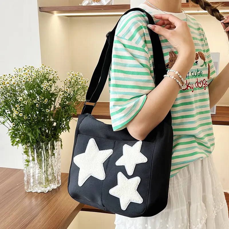 Men's and women's single-shoulder bags, commuting bags, simple and niche cross-body bags, canvas bags, Bandolera bags