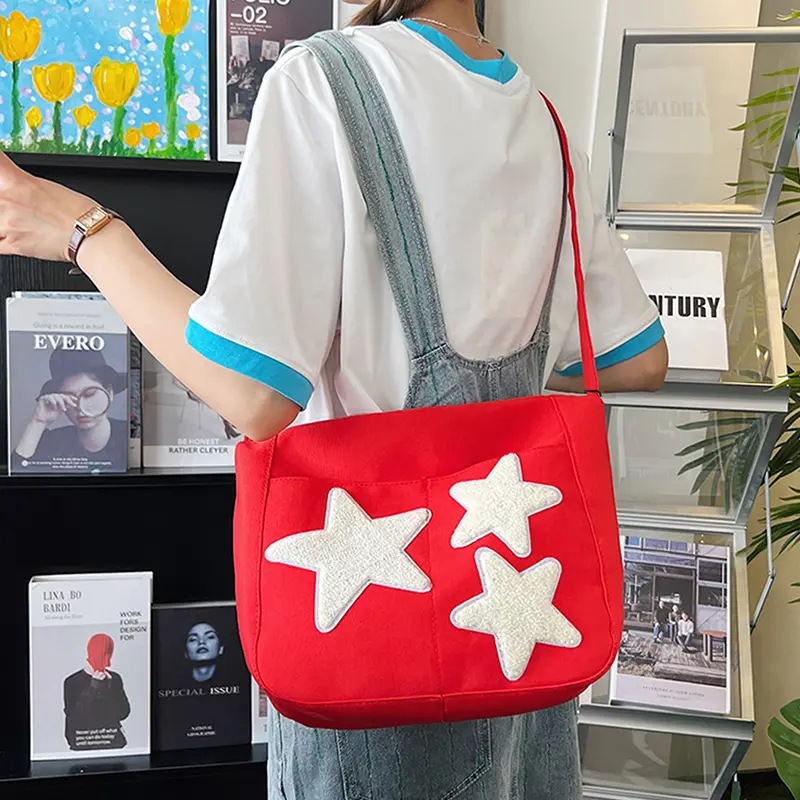Men's and women's single-shoulder bags, commuting bags, simple and niche cross-body bags, canvas bags, Bandolera bags