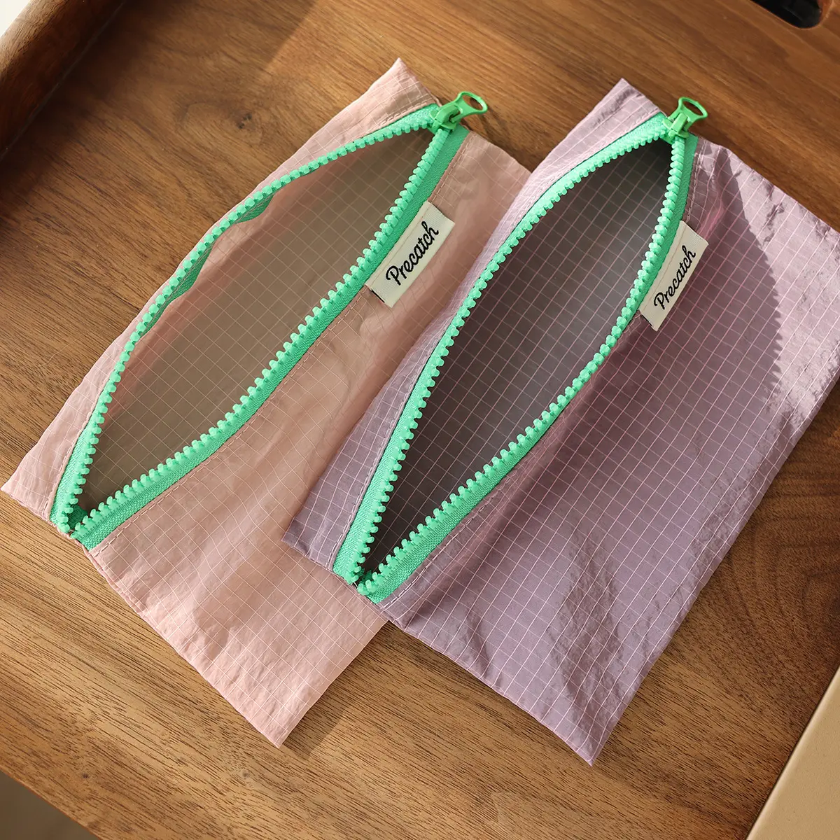 Multifunctional Lightweight Pouch For Eyebrow Pencil,Stationery,Jewelry,Documents And Small Change,Macaron Color,For Women