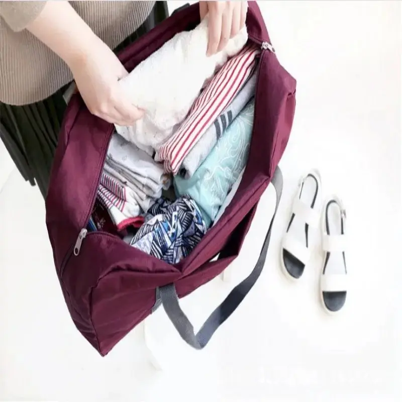 Foldable Travel Duffel Bag for Women and Girls Lightweight Large Capacity Carry on Sports Weekend Trip Gym Bag Carry on Luggage