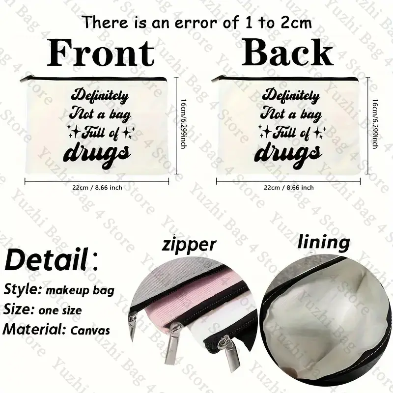 Funny Medication Kit Bag Pill Bags First Aid Chronic Illness Bag Large Capacity Toiletry Pouch Portable Cosmetic Organizer Bags