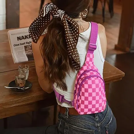 2025 Hot Casual and Fashionable Versatile Messenger Bag Fanny Pack Men's and Women's Sports Hiking and Cycling Breast Bag