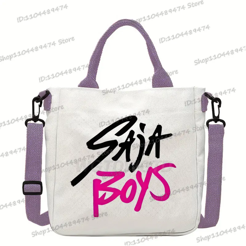 New Anime Women Men Crossbody Bags KPop Demon Hunters Cartoon Tiger Shoulder Handbags for Teen Korean Style Messenger Bags