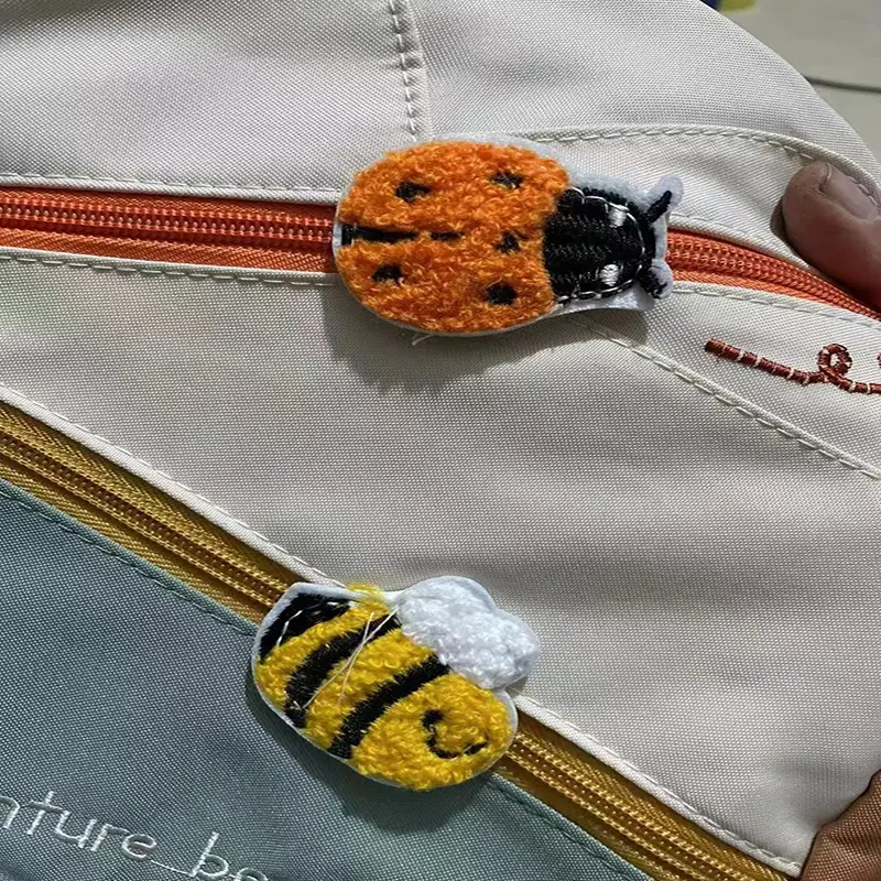 New Lightweight Children's Backpack Animal Printed Schoolbag Decorations Cute Daily Color Blocking Backpack Unisex Travel