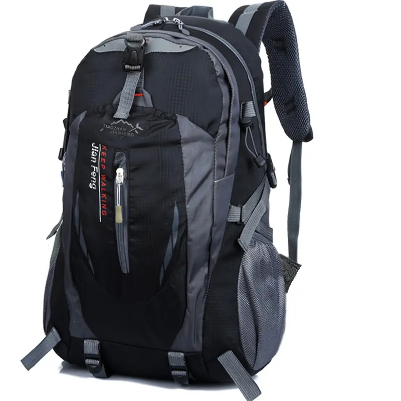 Neutral color backpack for men and women, suitable for mountain climbing trips, with large capacity and multiple colors.