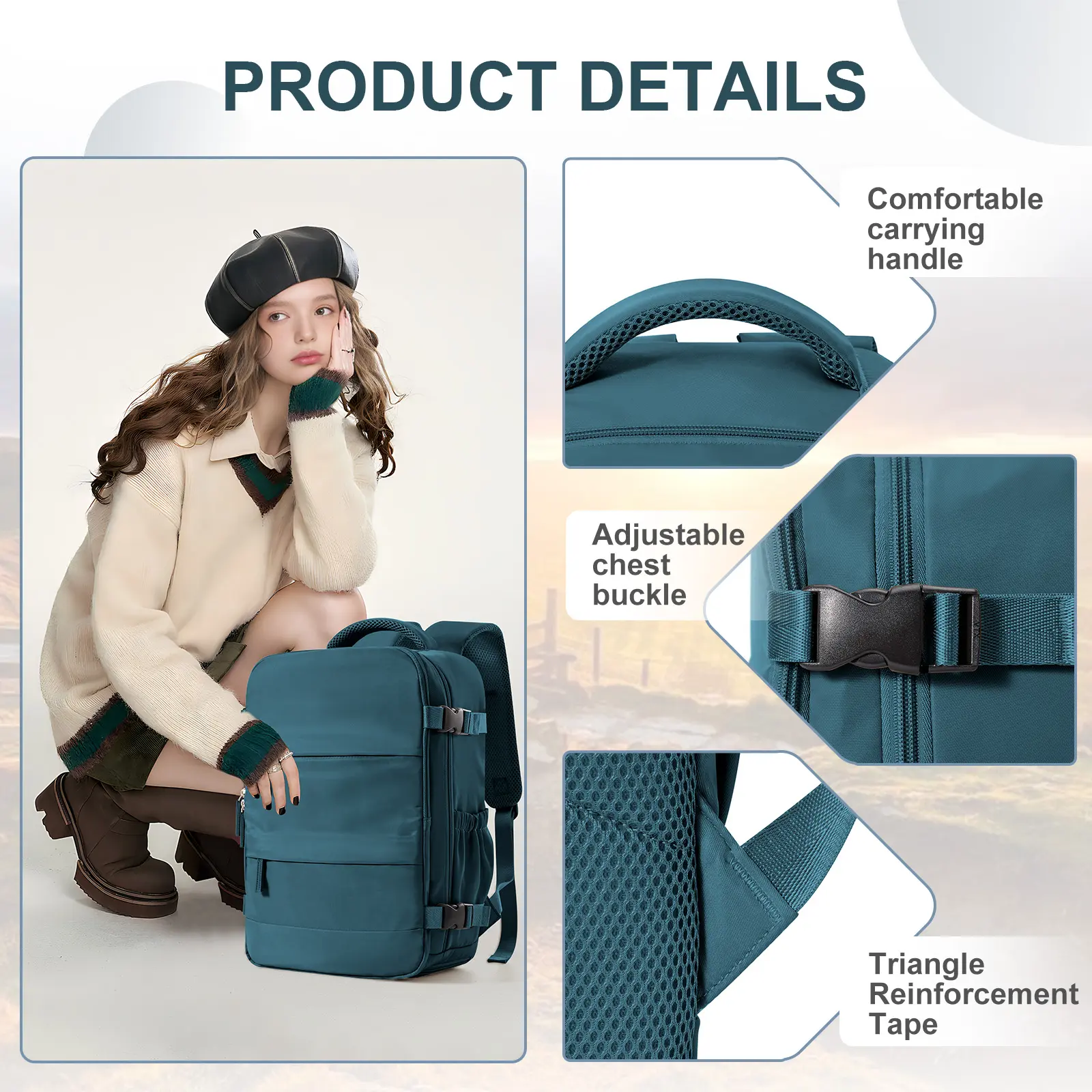 Ryanair 40x20x25 Women Men Hand Luggage Backpack Business Laptop Bag College Travel Backpack Waterproof Carry on Cabin Backpack