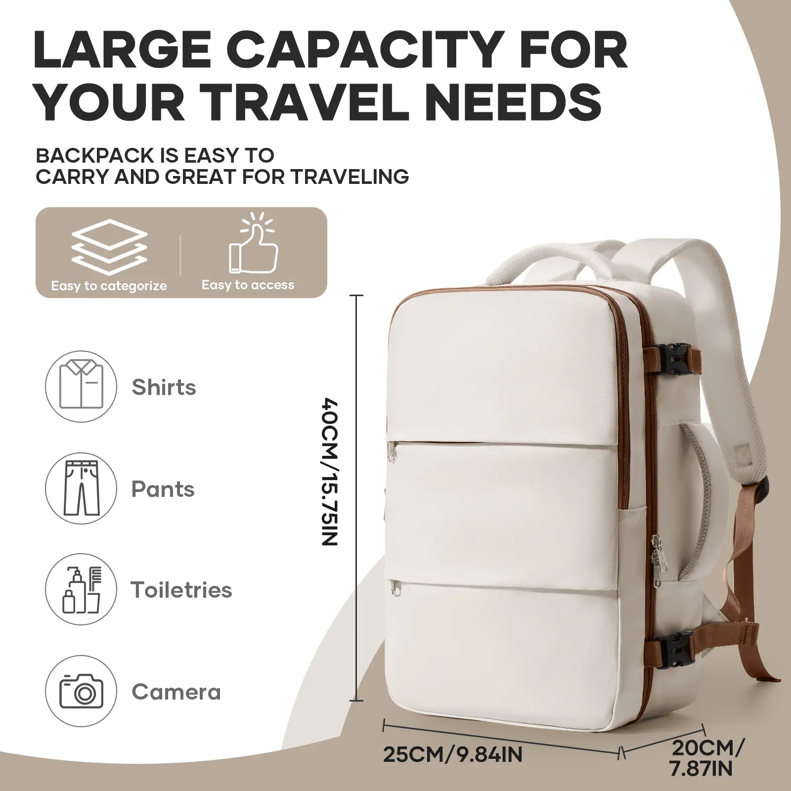 Notebook Backpack Travel 40x20x25 Ryanair Laptop Bag Men Women Business Waterproof Cabin Bag Carry ons Backpack School Bag
