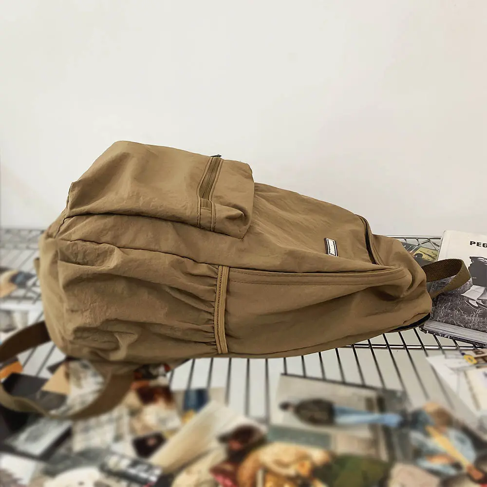 2025 New Foldable Backpack for Women, Large Capacity Backpack, Simple Korean Version Computer Backpack
