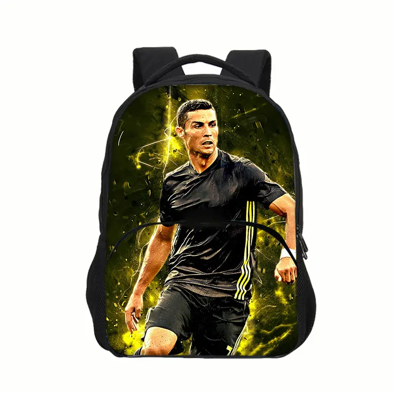Ronaldo Kids Backpack Sport School Bag Boys Girls Backpack CR Backpack Football Star Book Bags for Boys Girls Best Gift